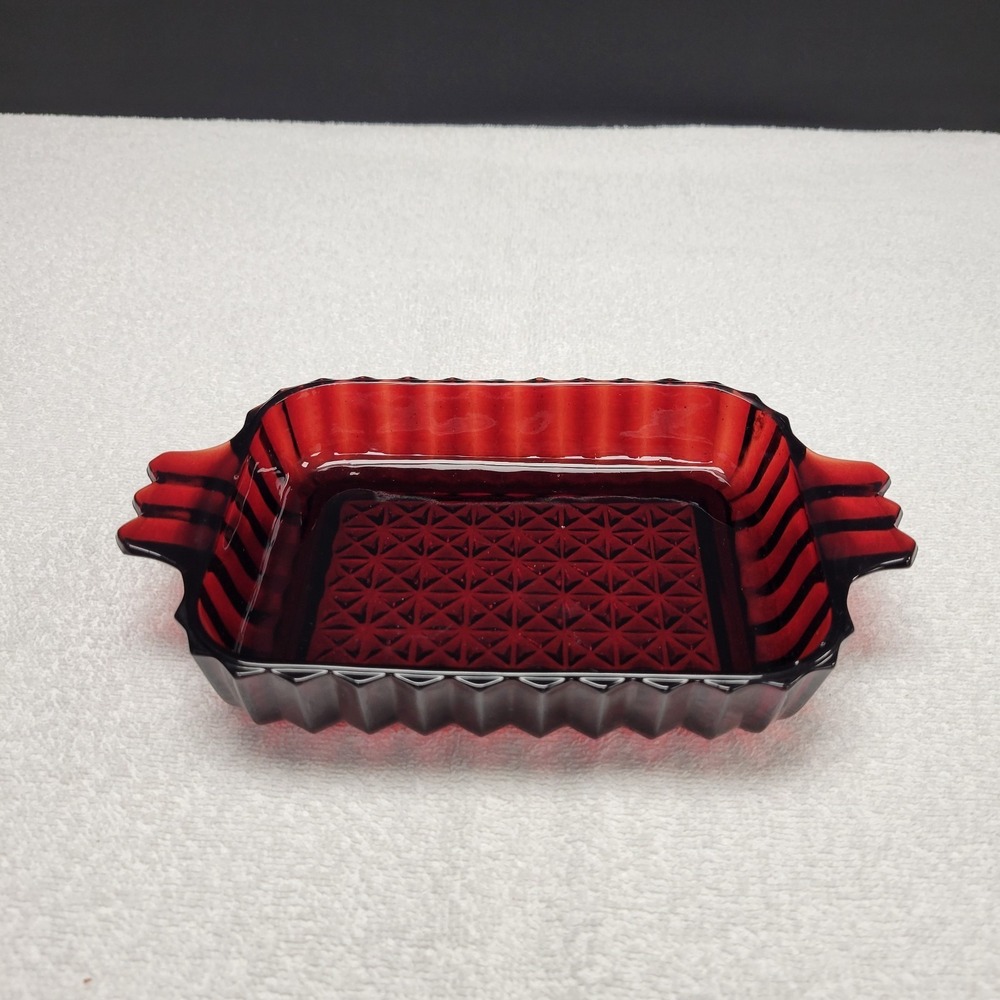 Anchor Hocking Royal Ruby Red 6X4.5 relish dish